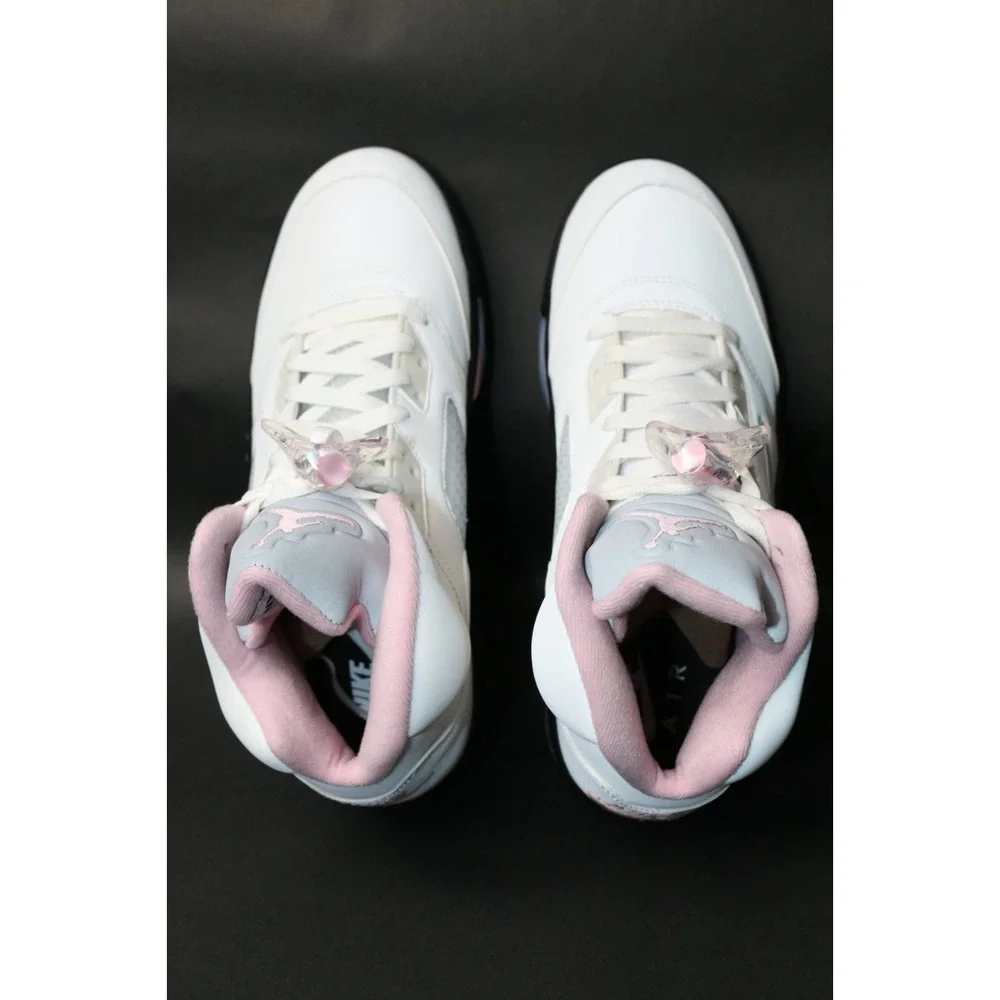 Nike Air Jordan 5 Retro OG Medium Soft Pink White HQ7978-102 Mens 11 /EU 45/UK10